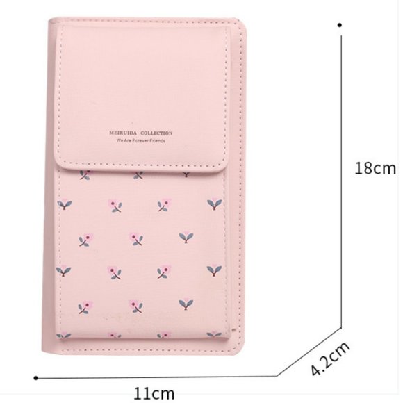 Women Small Cell Phone Case Cross-body Shoulder Bag Pouch Handbag Purse Wallet - Picture 5 of 5